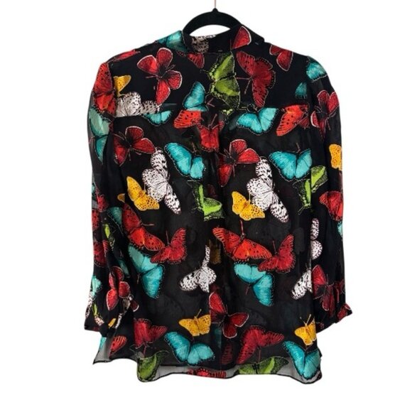 Alice + Olivia Sheila Butterfly Blouse - Picture 3 of 4